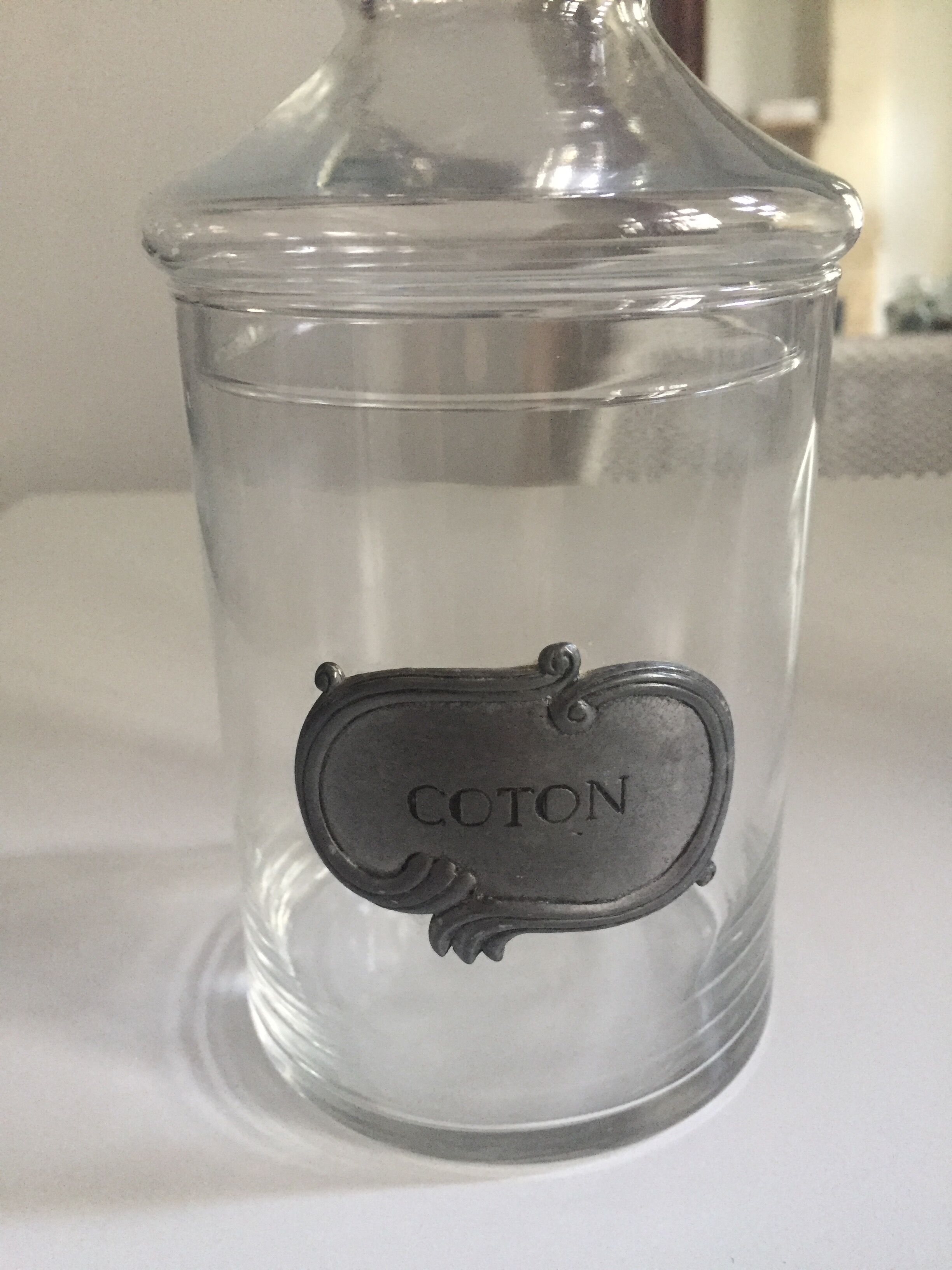 Pot en verre vintage