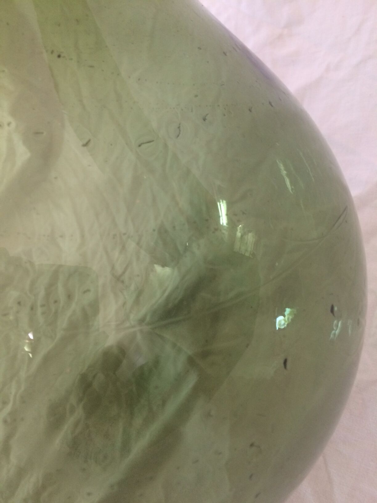 Demijohn, capacity estimated around 12 l