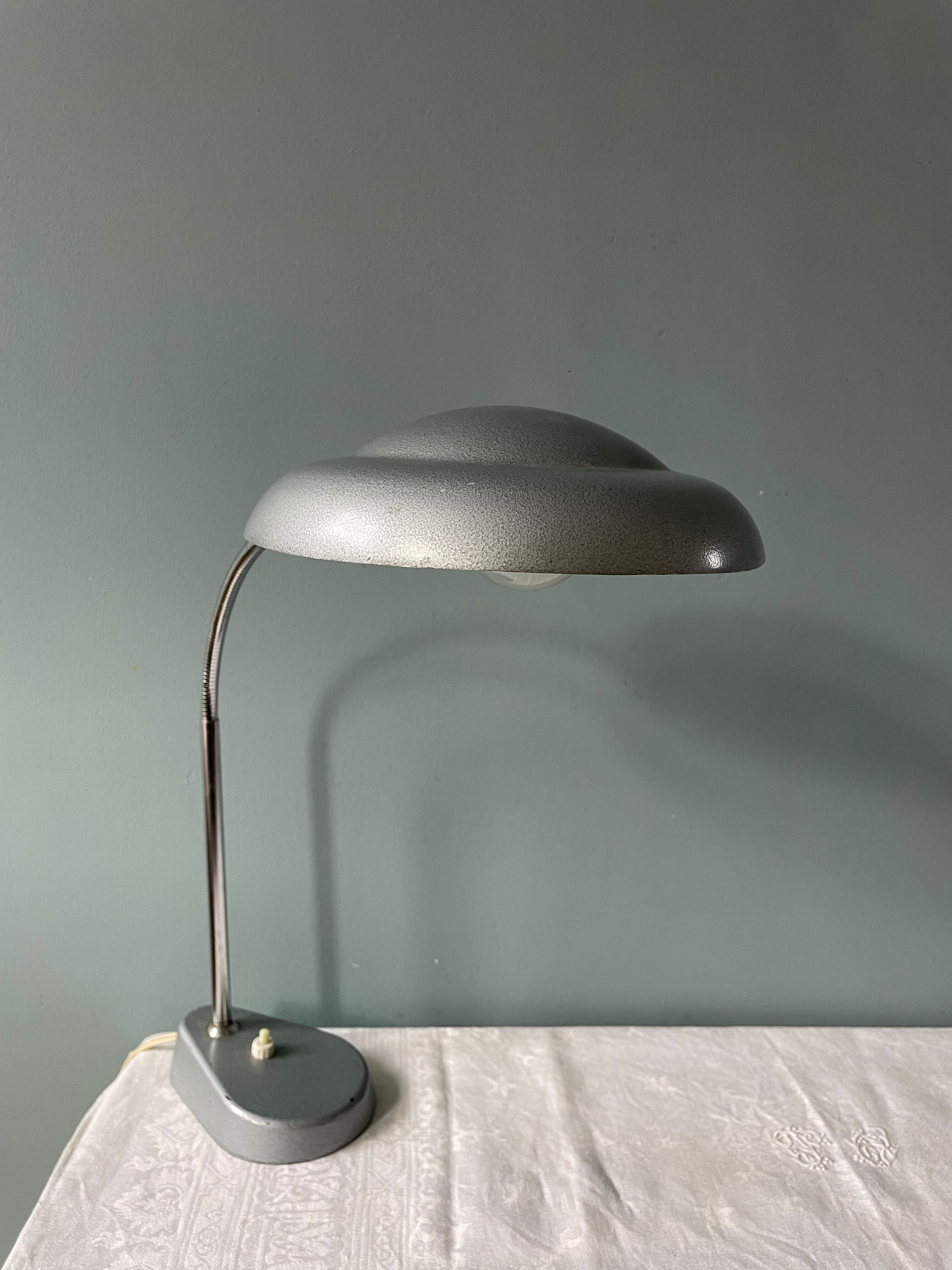 Vintage flexible desk lamp Aluminor 1960