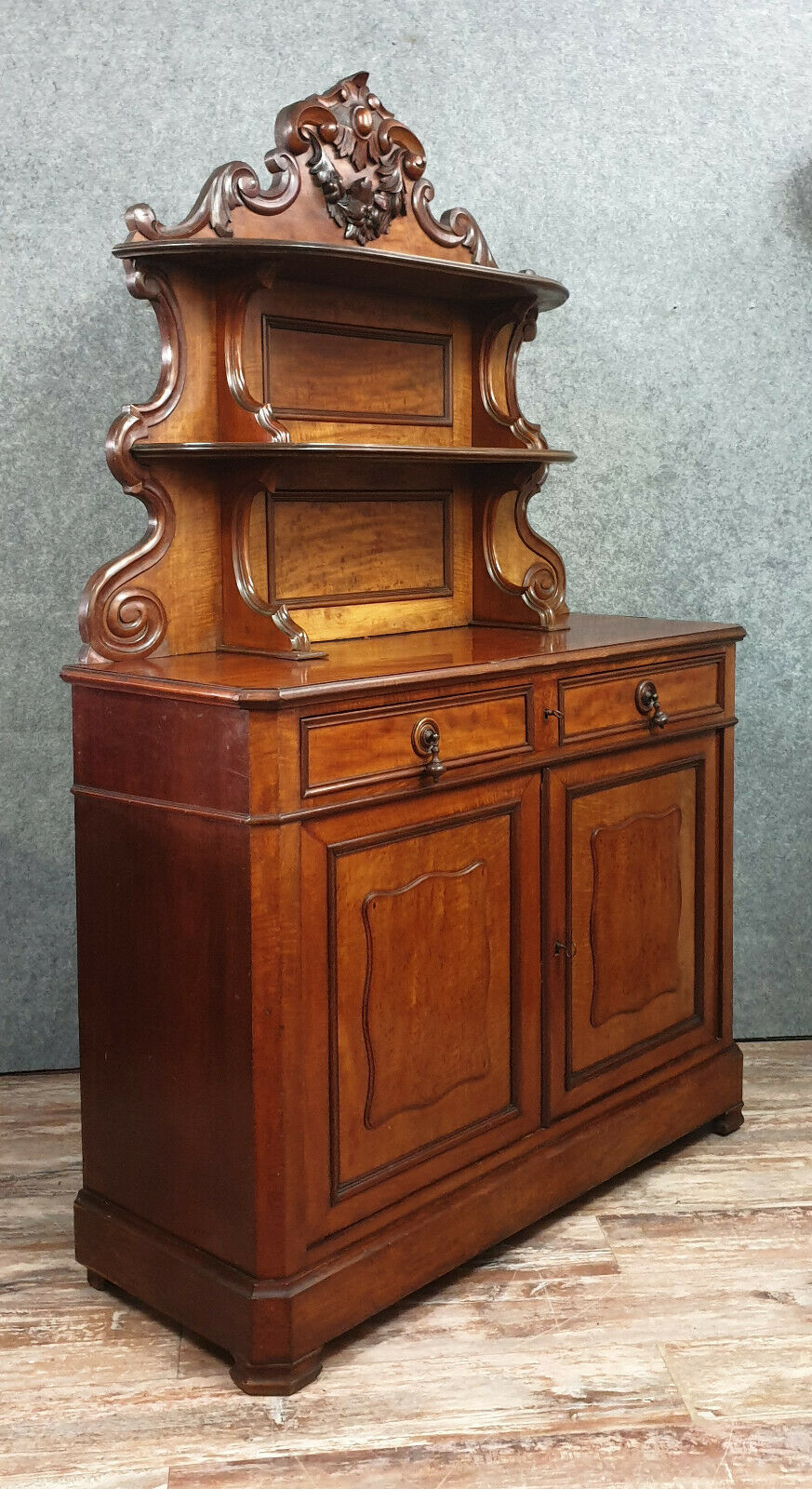 Buffet Saint Hubert of napoleon III period in mahogany