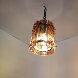 Paire d'appliques et suspension brutalistes