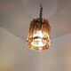 Pair of brutalist wall lamps and hanging lamps