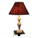 Alabaster lamp and its shade