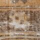 Hand-made wool distressed rug 92x52cm