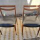 Set 6 chaises vintage scandinave dépareillées