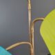 1950s three-light floor lamp with coloured shades