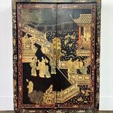 Black lacquered Chinese cabinet 19th century