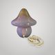 Mushroom table lamp in glass Signed Murano Vetri Italy 70's mushroom l
