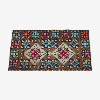 Tapis traditionnel roumain multicolore en laine 240x150cm