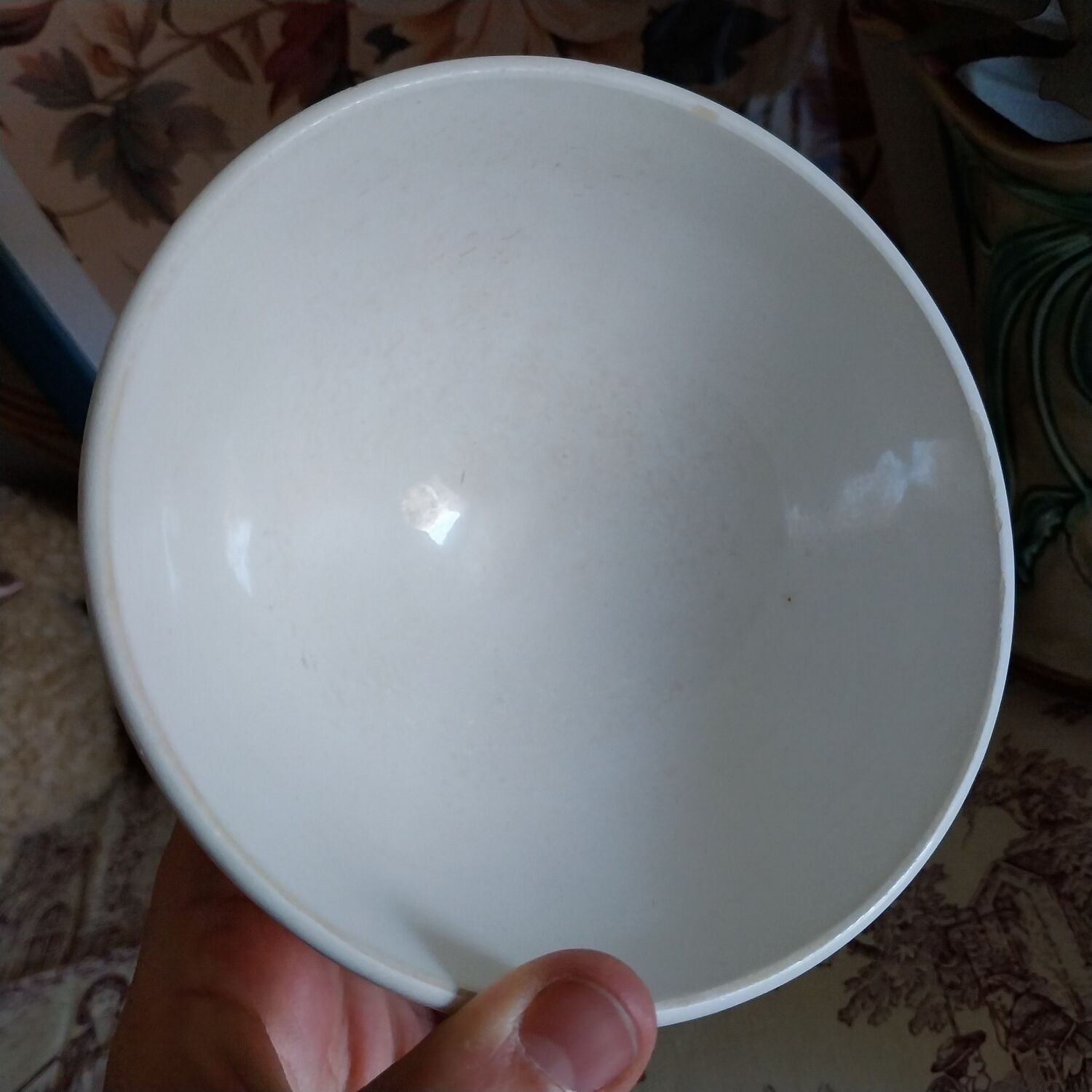 Old faceted shower bowl Sarreguemines