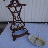 Audemar Guyon bistro enameled cast iron umbrella stand in Dole Jura France
