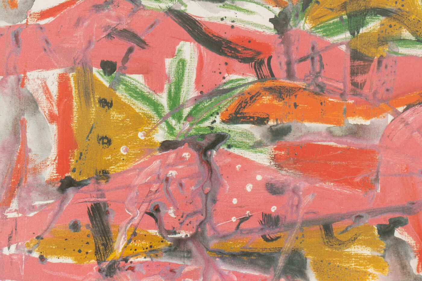 Garden, color lithograph