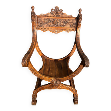 Dagobert armchair, crossed base