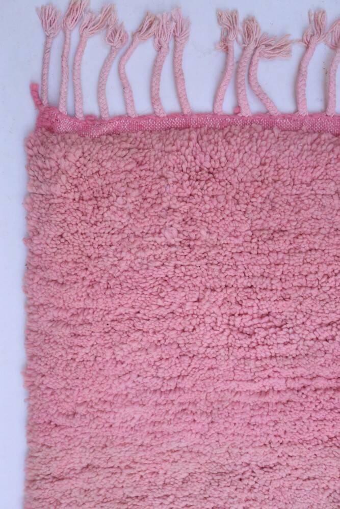 Tapis bérbere rose fait main traditionnelle 300cmx200cm