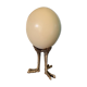 Ostrich egg on its support