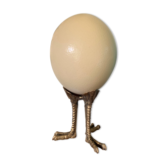 Ostrich egg on its support