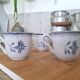 Tasse à café bleu Niderviller 1970 - 1980