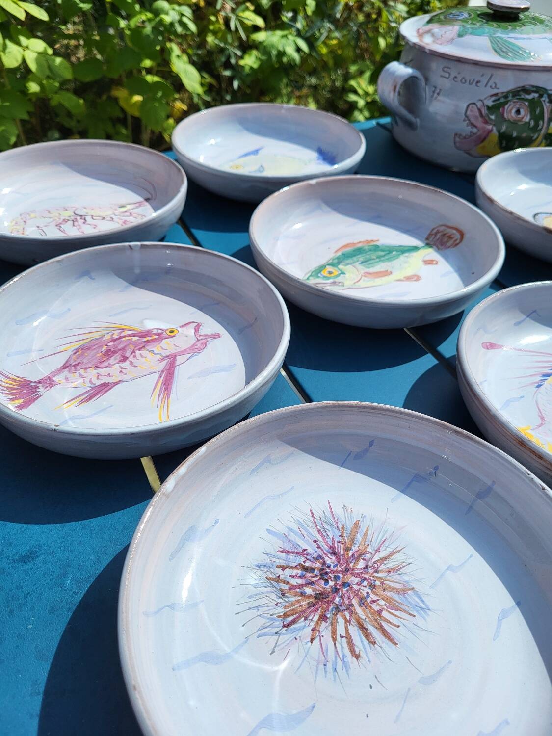 Series of 13 pieces signed Séguéla 1977