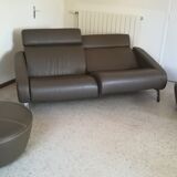 Steiner Faubourg model sofa and 2 poufs