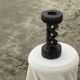 Twisted wooden candle holder