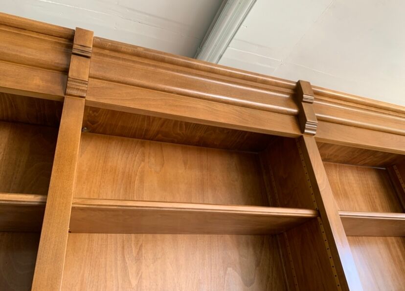 Library, solid wood wardrobe