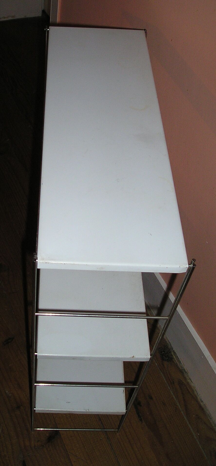 Wall shelf with 3 metal tablets Self for MOFP, 70s/80s