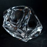 Ashtray in blown crystal DAUM France DESIGN Modernist 1960