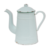 Cafetière émaillée vert d'eau