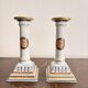 Old Pair of Porcelain Candle Holders Alegre Maison Mottahedeh Chinese Model Lu
