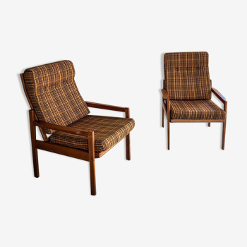 Pair of Scandinavian style armchairs