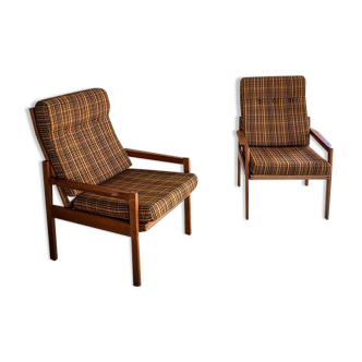 Pair of Scandinavian style armchairs