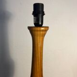 Pied de lampe en bois massif