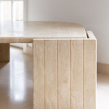 Table basse en travertin le coquillage