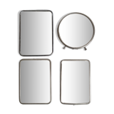 Set of four barber mirrors to be placed or hung
