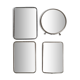 Set of four barber mirrors to be placed or hung