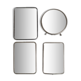 Ensemble de quatre miroirs de barbier à poser ou à suspendre