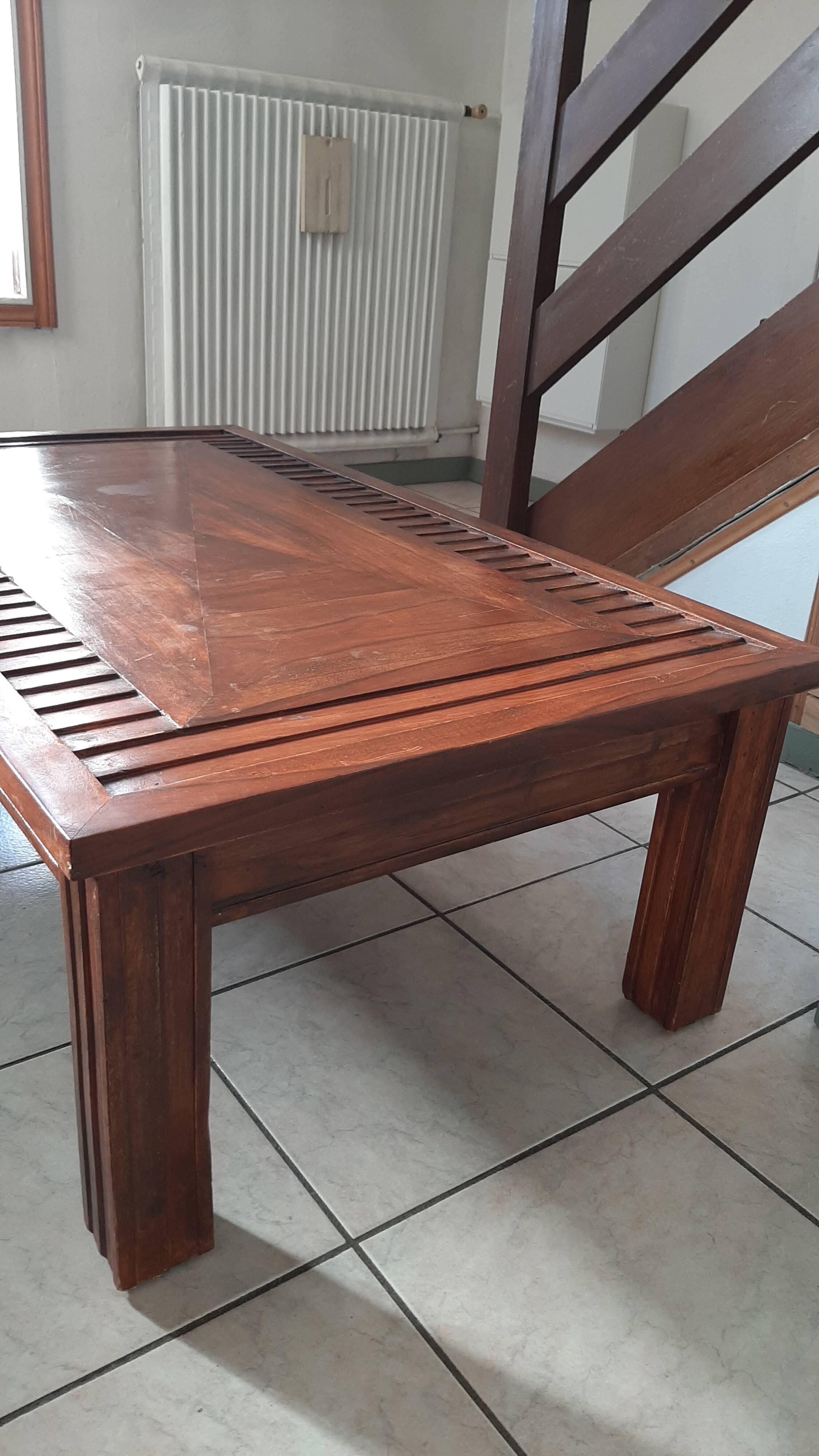 Solid wood coffee table