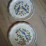 8 assiettes à dessert anciennes Salins