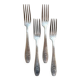 4 silver-plated forks