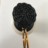 White and black scoubidou bottle