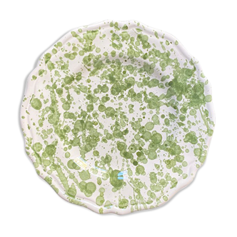 Plate green dots 20 cm