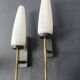 Pair of Lunel wall sconces from the 1950s.