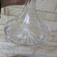 Antique cut crystal decanter with stopper.