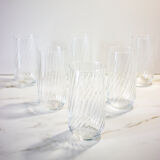 6 high ridged glasses