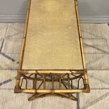 Vintage rattan coffee table