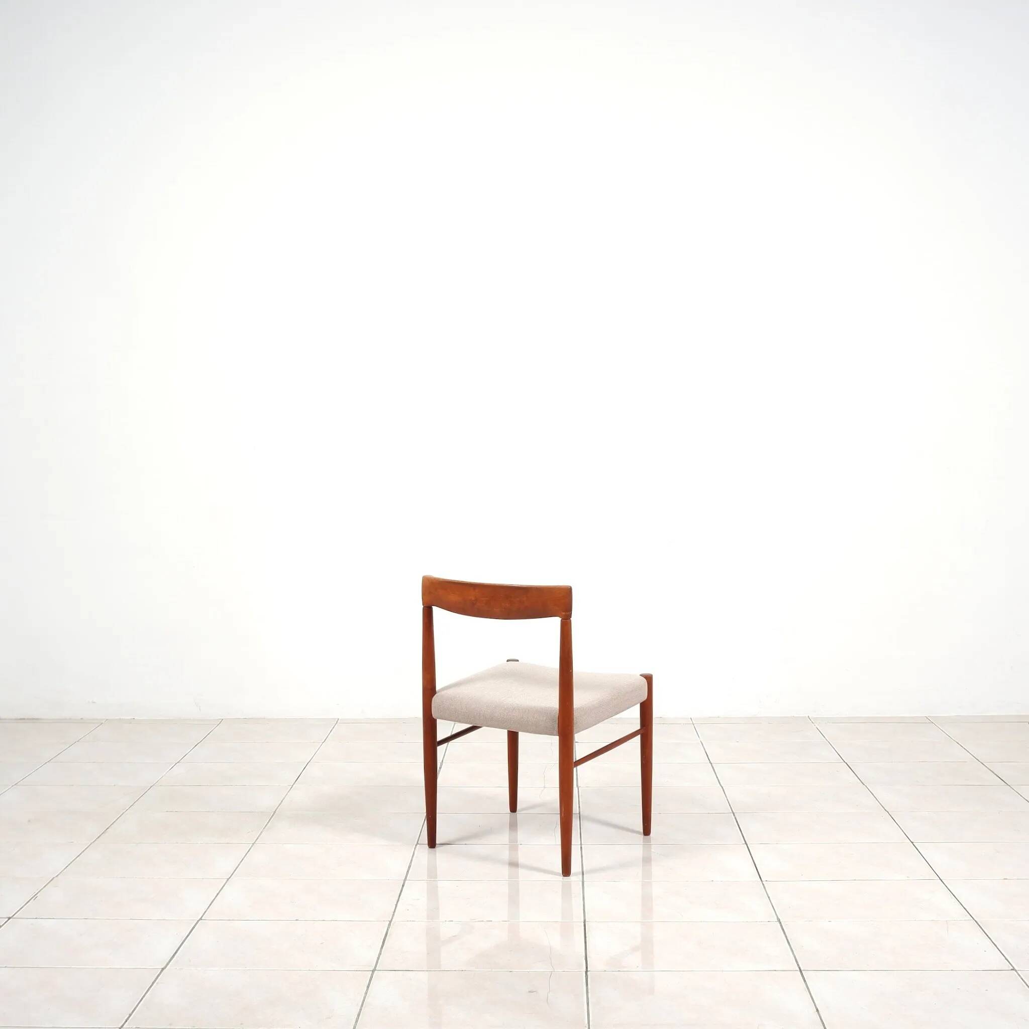 2 chaises de salle à manger en teck par HW Klein pour Bramin Mobler