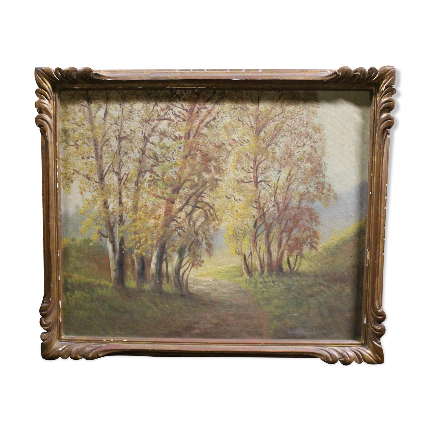 Old signed drill table