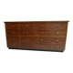 Classeur d'atelier en chêne vintage