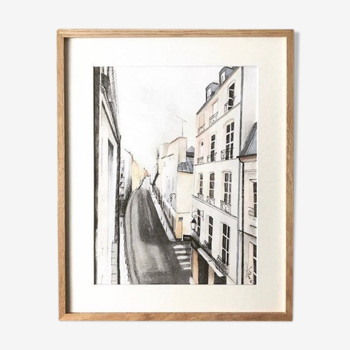 Dessin Paris par Lilou, œuvre originale