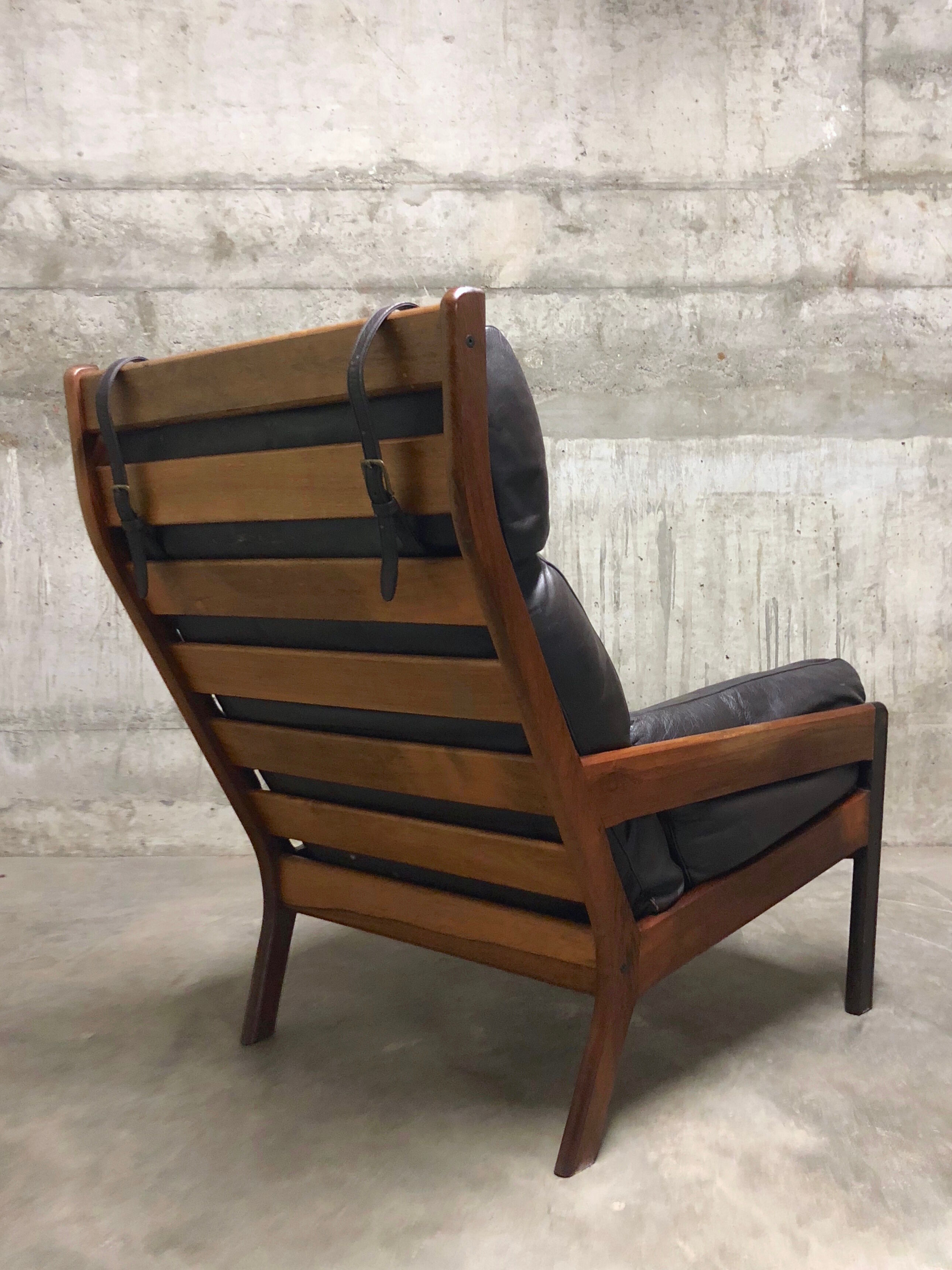 Armchair on palisander by Erik Jørgensen 1960s